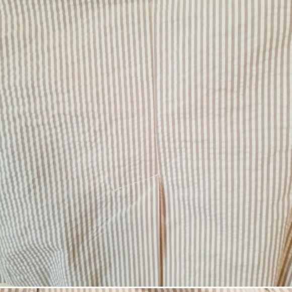 Gap Academy Grey V-necline Collar Stripe Seersucker Blazer Sz 2 - Picture 5 of 9